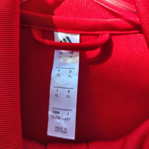 Adidas RSL Arizona Real Salt Lake Youth Soccer Track Jacket Full Zip XL-RED - Picture 4 of 5